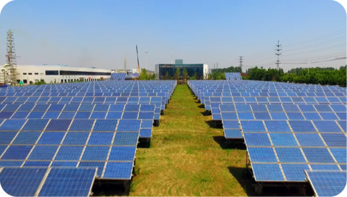 山东省园区内的1MW光伏电站